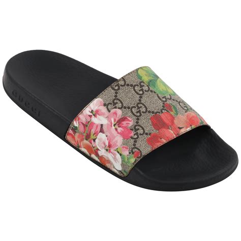 gucci flora slodes|Gucci GG Supreme Slide 'Bloom' .